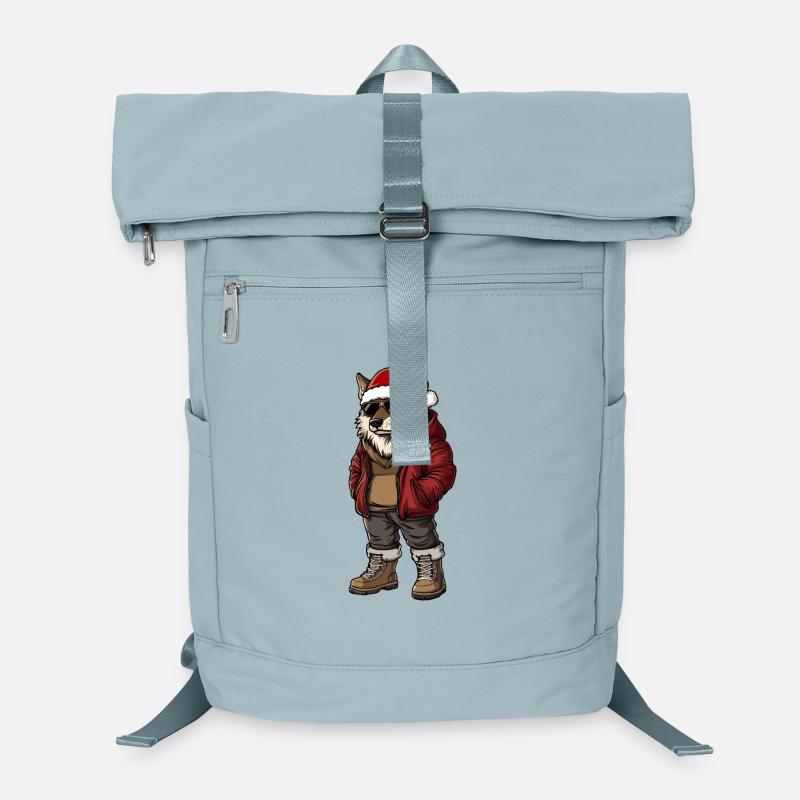 Wolf Christmas Winter Laptop Backpack