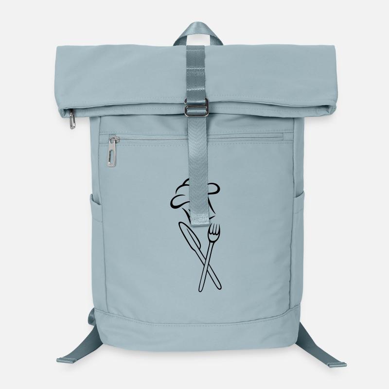 Kochmütze, Messer, Gabel Laptop-Rucksack 
