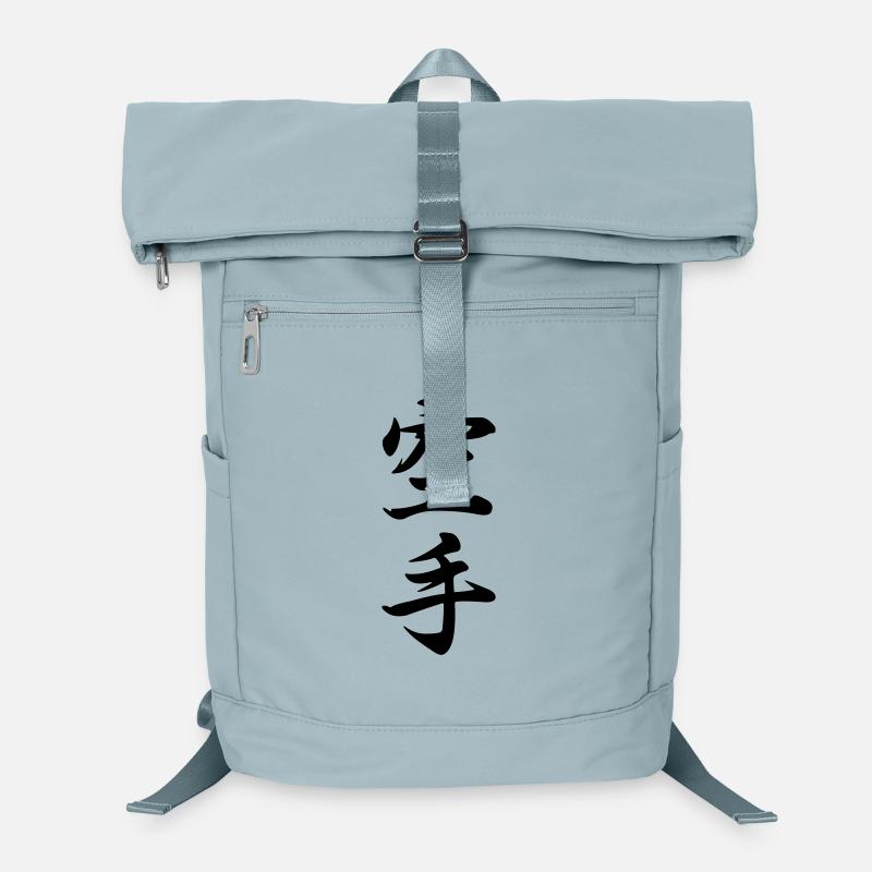 Karate in japanischer Kanji-Schrift Laptop-Rucksack 