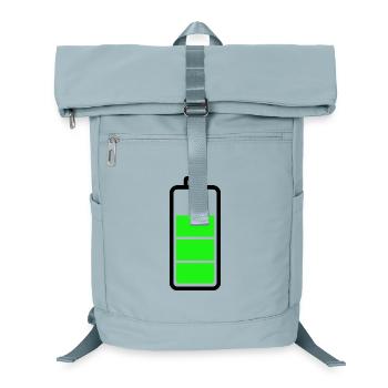 schwache Batterie - Laptop-Rucksack  - Eisblau - Vorne