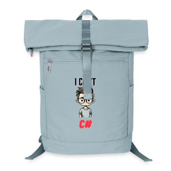 I can't C# - Laptop-Rucksack  - Eisblau - Vorne