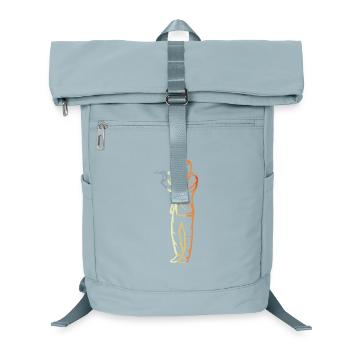 Funny Flute Boy - Laptop Backpack - ice blue - Front
