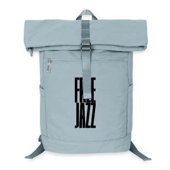 Conception typographique de musique jazz libre - Sac à dos ordinateur - bleu glacier - Devant