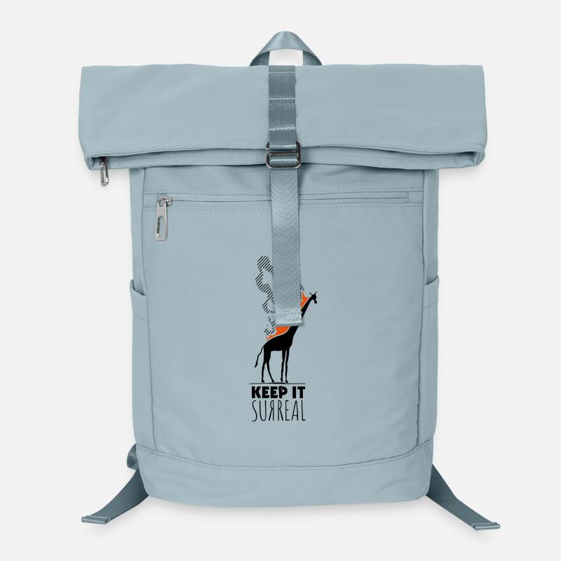 Keep It Surreal Giraffe Flames Laptop Backpack