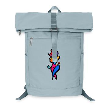Colorful Dancer Silhouette - Laptop Backpack - ice blue - Front