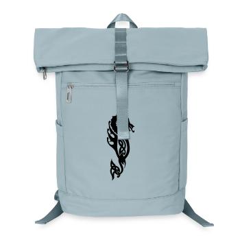 Monstrous sea snake or dragon vector - Laptop Backpack - ice blue - Front