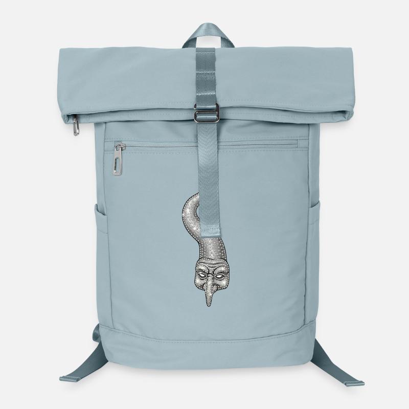 Neapolitanisches Horn mit Strasssteinen Laptop-Rucksack 
