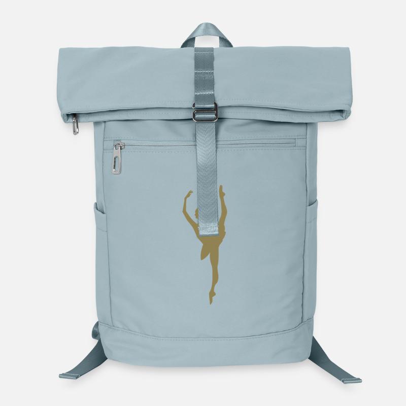 Minimalist Ballet Dancer Silhouette Laptop Backpack