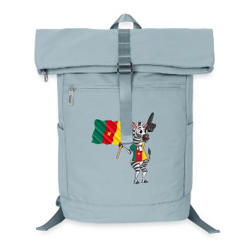 Kameruner Zebra - Laptop-Rucksack  - Eisblau - Vorne