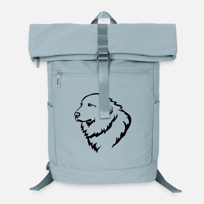 Pyrenean Mountain Dog Head Laptop Backpack