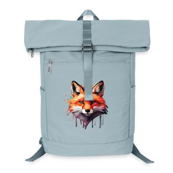 Aquarell Fuchs - Laptop-Rucksack  - Eisblau - Vorne
