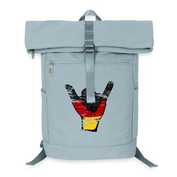 Germany Flag Surfing Symbol Used - Laptop Backpack - ice blue - Front