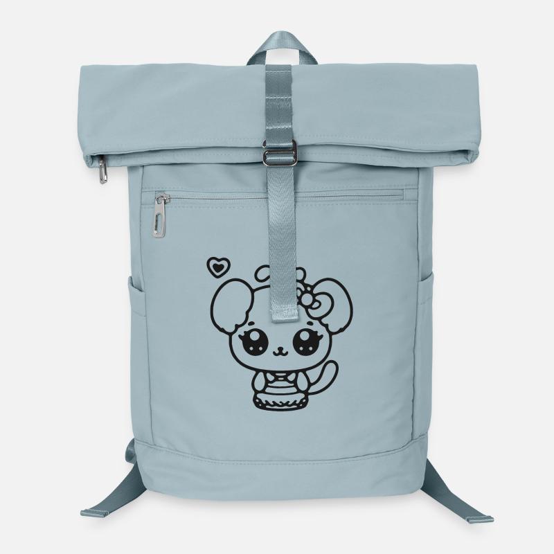 Kawaii Panda with Bow Laptop Backpack