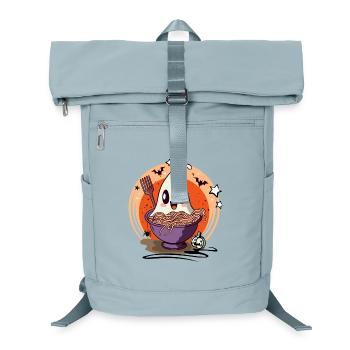 Ramen Ghost - Kawaii Halloween Food Design - Zaino per laptop - blu ghiaccio - Fronte