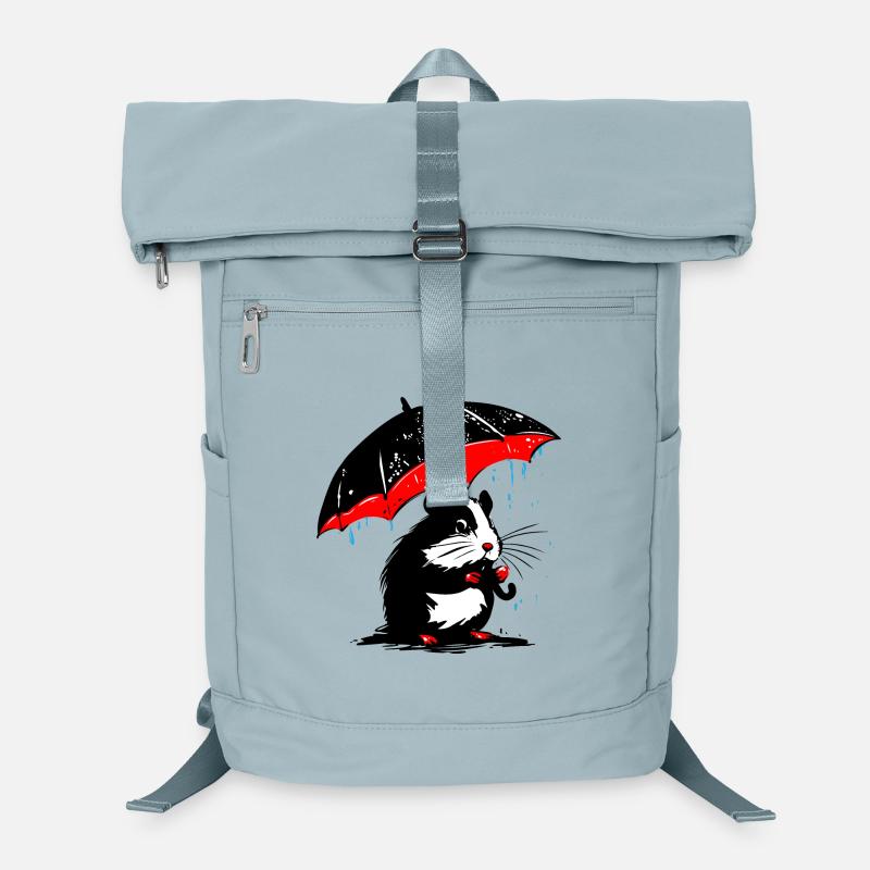 Hamster mit Regenschirm – Schmuddelwetter Laptop-Rucksack 