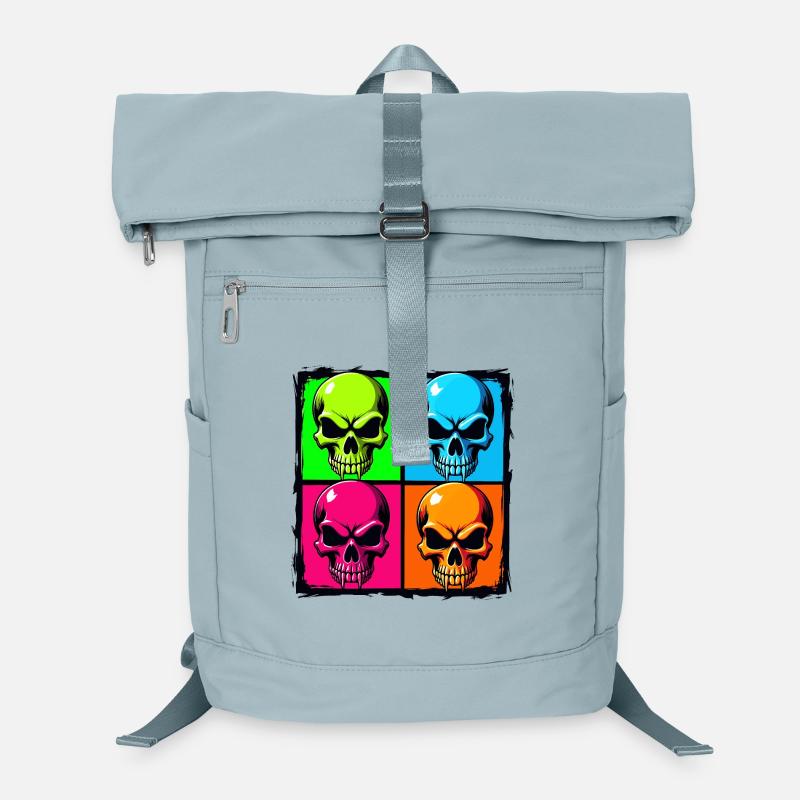 Colourful skulls Laptop Backpack