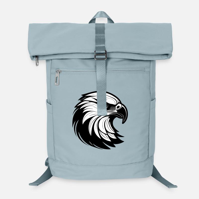 Stilvoller Adler Liniengrafik Laptop-Rucksack 