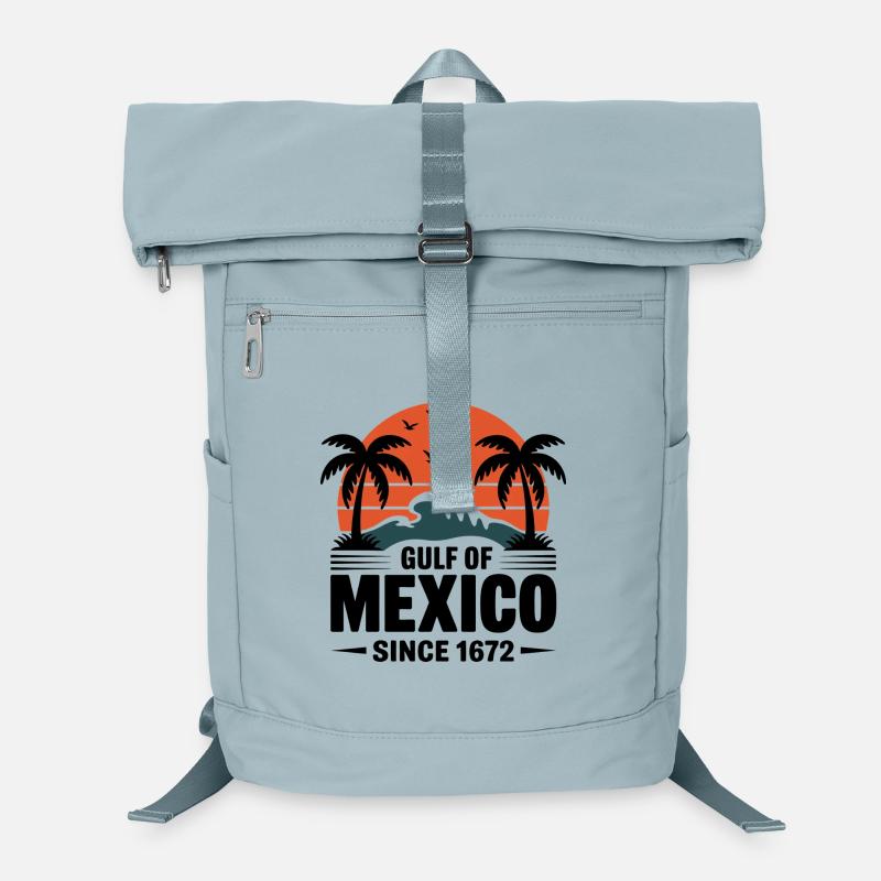 Gulf of Mexico Since 1672 Retro Beach Vibes Laptop-Rucksack 
