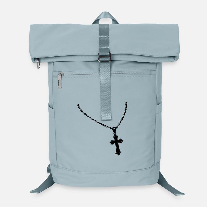 Necklace with cross Laptop Backpack