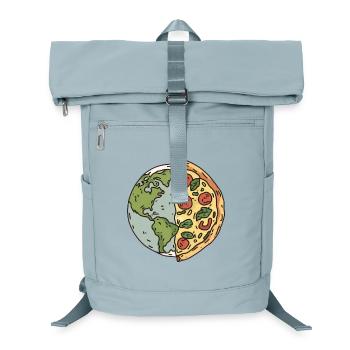 Earth Pizza Slice Design - Laptop-Rucksack  - Eisblau - Vorne