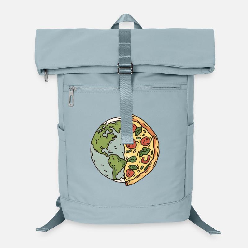 Earth Pizza Slice Design Laptop-Rucksack 