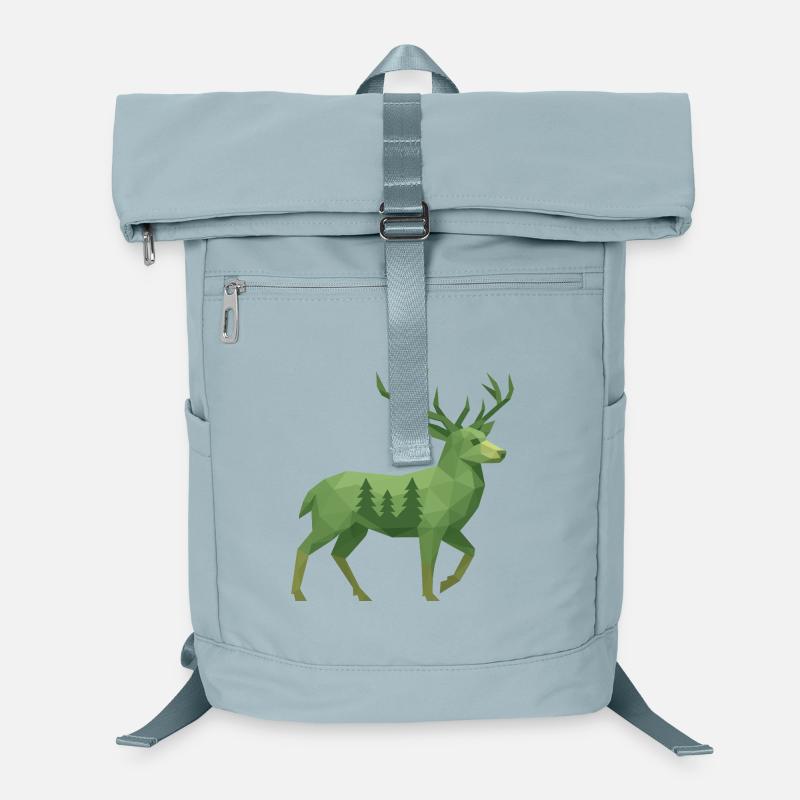 Geometrischer Hirsch Laptop-Rucksack 