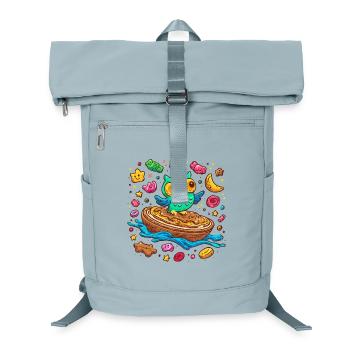 Breakfast Owl Delight - Laptop Backpack - ice blue - Front