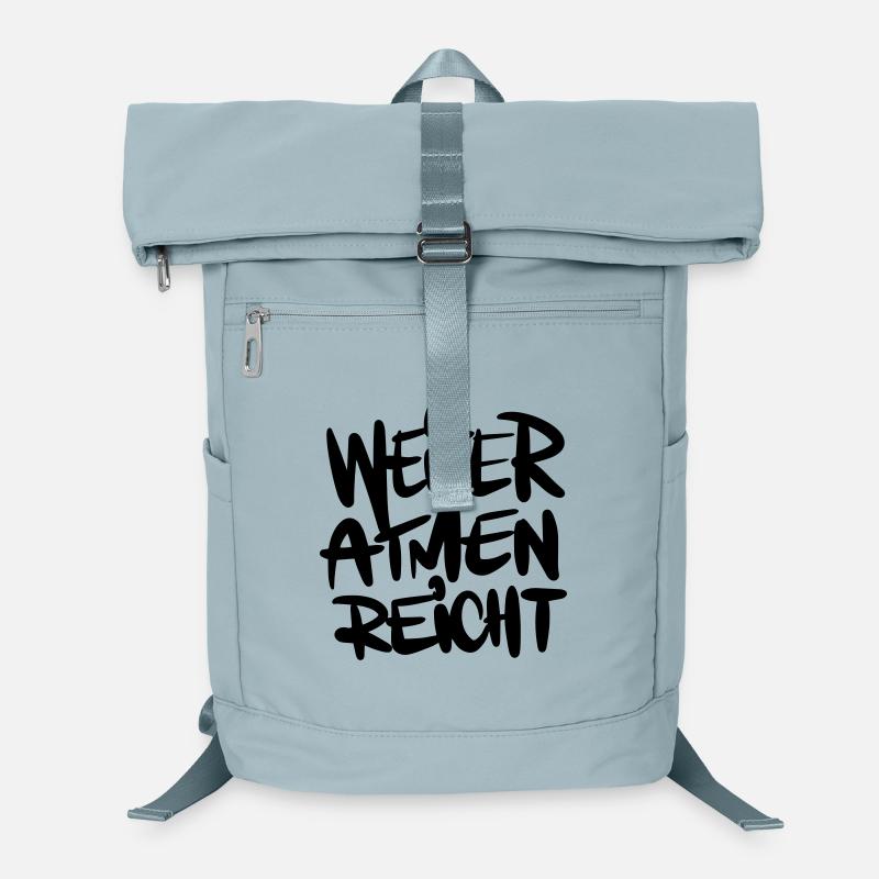 Atmen Spruch Humor Laptop-Rucksack 