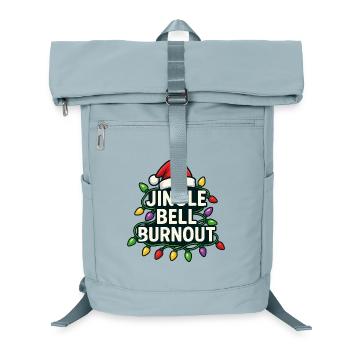 Jingle Bells, Burnout, Weihnachten, subtiler Humbu - Laptop-Rucksack  - Eisblau - Vorne