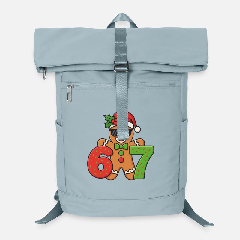 Xmas Gingerbread Six Seven 67 Christmas Meme Laptop Backpack