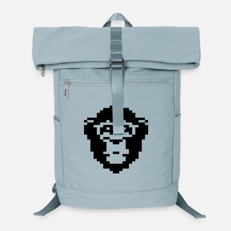 pixelated monkey face design Laptop Backpack