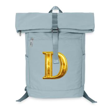 Gold D Monogram - Laptop Backpack - ice blue - Front