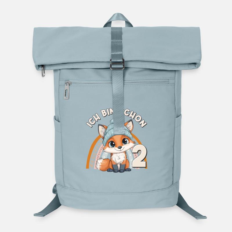 2. Geburtstag Fuchs Regenbogen Süß Niedlich Laptop-Rucksack 