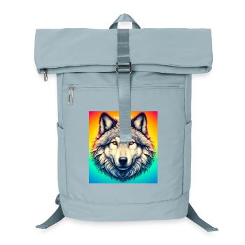 Wolf - Laptop Backpack - ice blue - Front