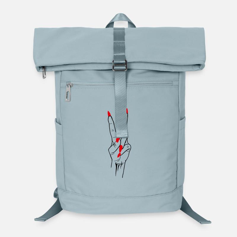 Victory Peace Hand Sign Laptop Backpack