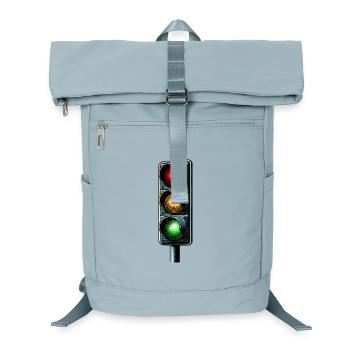 Minimalistische städtische Ampeln - Laptop-Rucksack  - Eisblau - Vorne