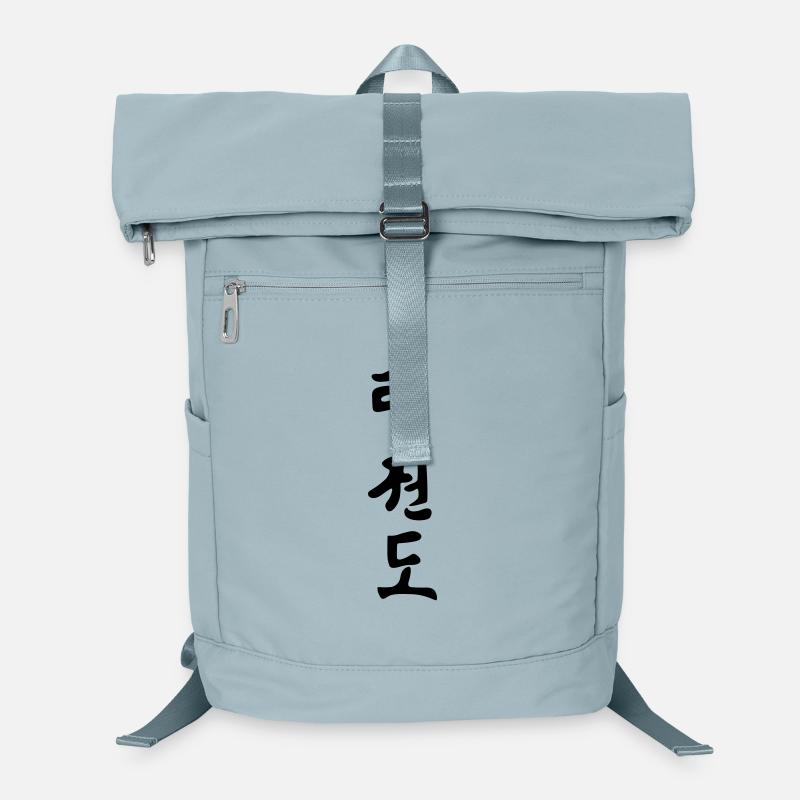 Taekwondo Korean written black shadow schrif Laptop Backpack