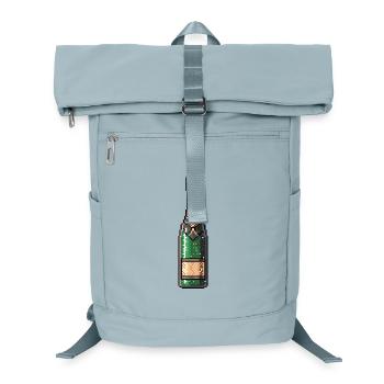PixelChampagne Flasche Retro - Laptop-Rucksack  - Eisblau - Vorne