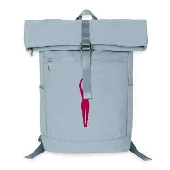 Yoga Silhouetten pink - Laptop-Rucksack  - Eisblau - Vorne