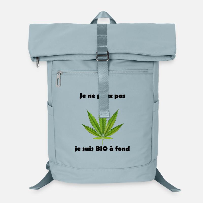 Feuille de cannabis stylisée pour vêtements Sac à dos ordinateur