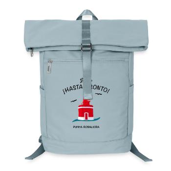 Galicien, Leuchtturm Punta Robaleira, Spanien - Laptop-Rucksack  - Eisblau - Vorne