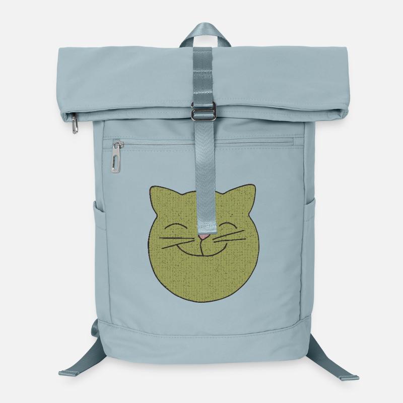Cat laughs - Laptop Backpack - ice blue