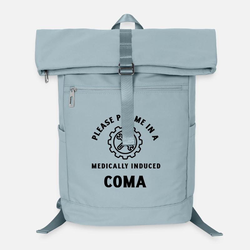 Abstraktes Linienmuster in Blau Laptop-Rucksack 