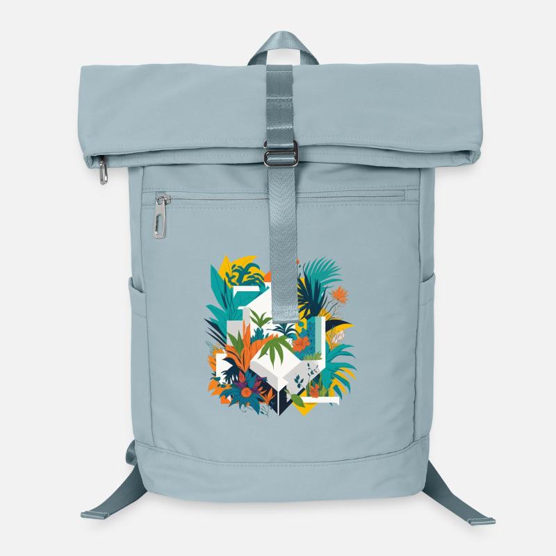 Geometrischer Dschungel Laptop-Rucksack 