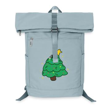 Weihnachtsbaum - Laptop-Rucksack  - Eisblau - Vorne