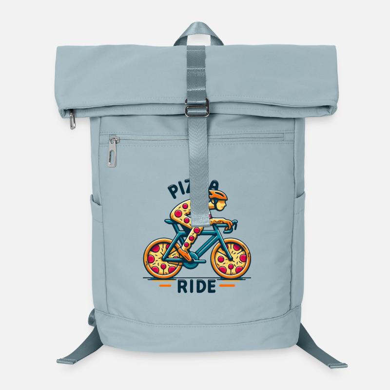 Pizza Lover Bicycle Design Laptop Backpack