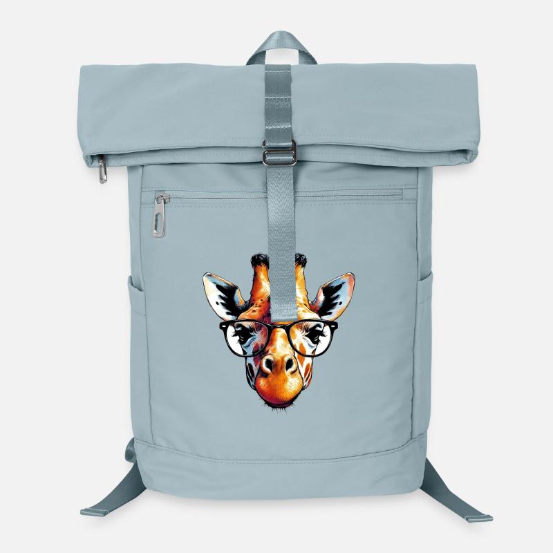 Giraffe mit Brille Laptop-Rucksack 