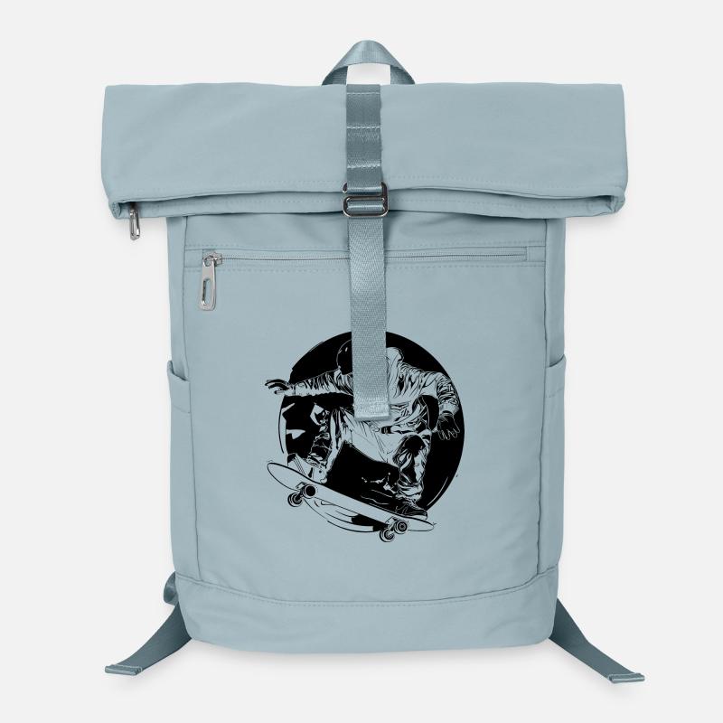 Skateboarder Comic Style Laptop Backpack
