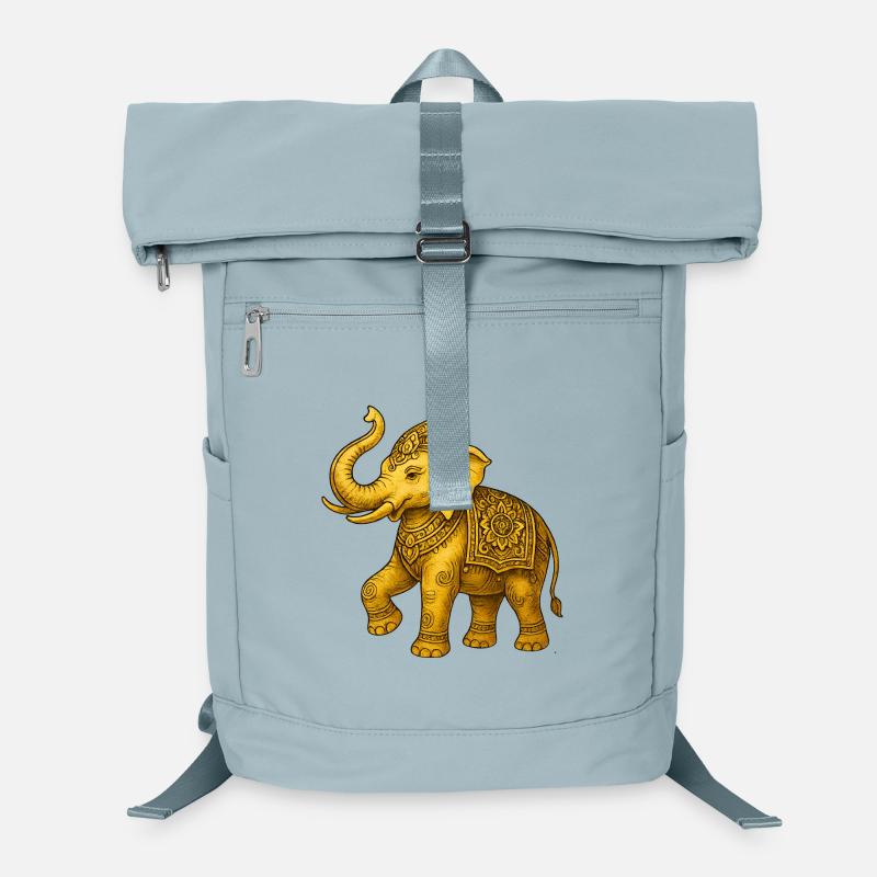 Golden Elephant Laptop Backpack