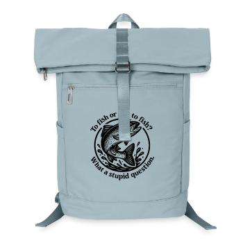 Source de poisson Question Motif - Sac à dos ordinateur - bleu glacier - Devant